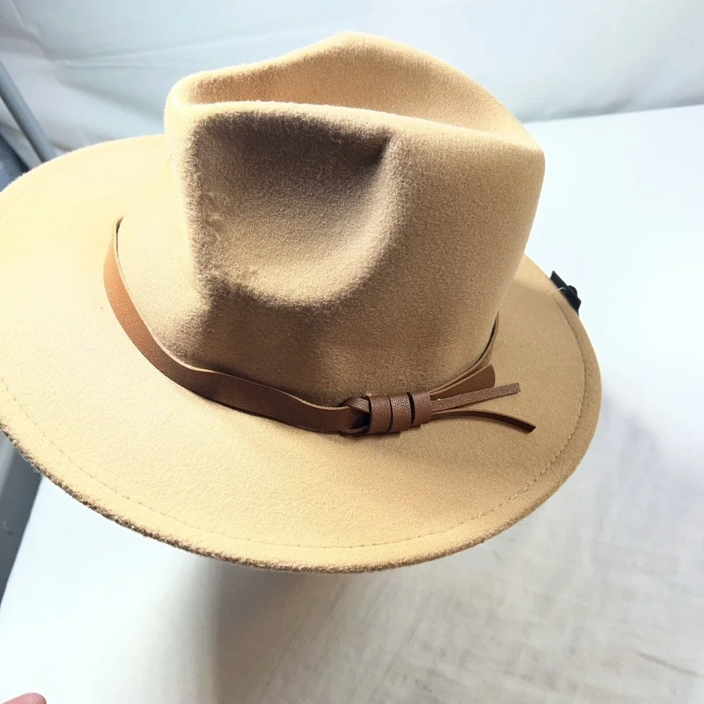 Mark And Mel Camel Color Large Brim Sun Hat